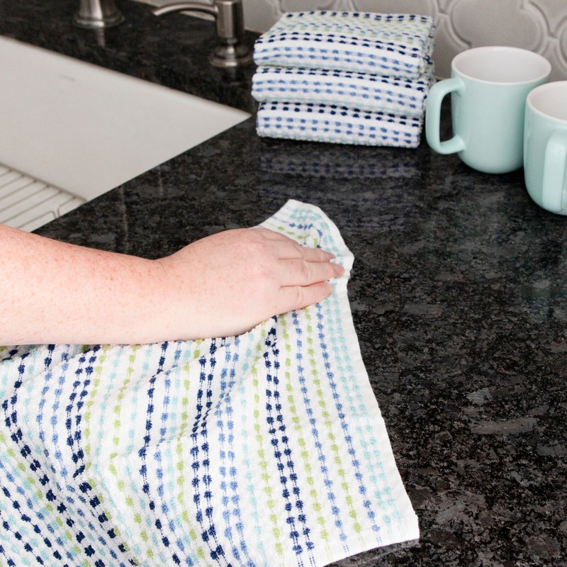 RITZ Pebble Cotton Terry Bar Mop Kitchen Towel 4 Piece Set gallery