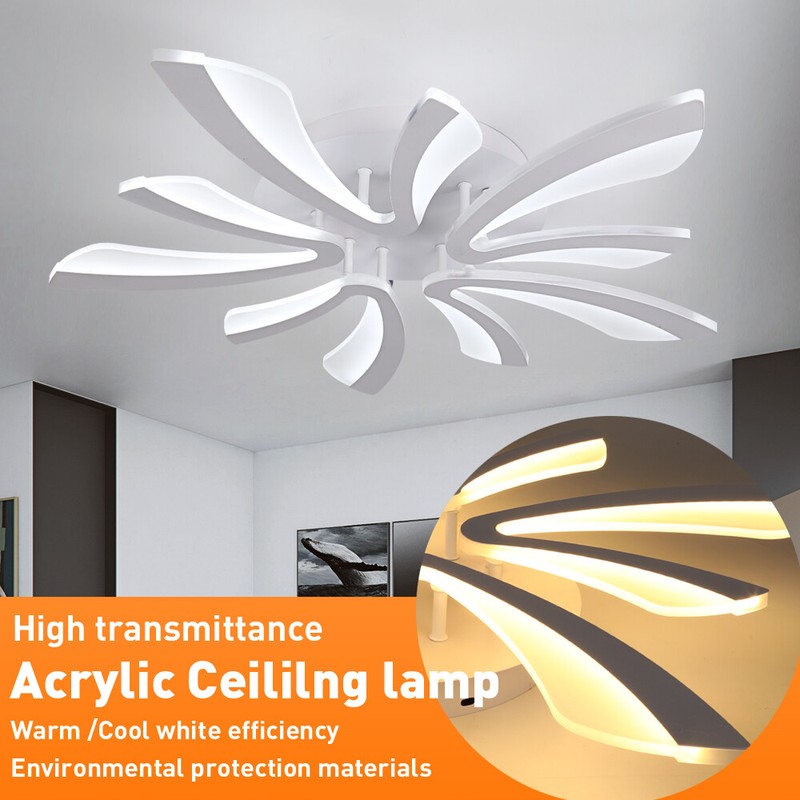 Modern LED Chandelier V-Shape Ceiling Light Flush Mount Living Room Bedroom Lamp gallery