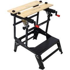Multifunctional Workbench, Portable Foldable, Holds 550 lbs, Adjustable Jaws