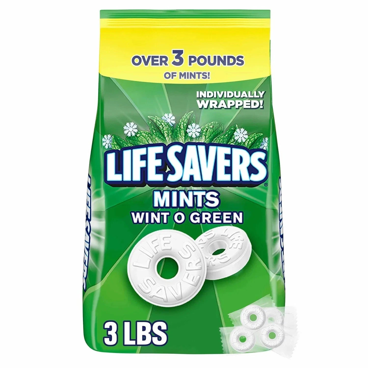 Life Savers Wint-O-Green Breath Mints Bulk Hard Candy, Party Size (53.95oz.) gallery
