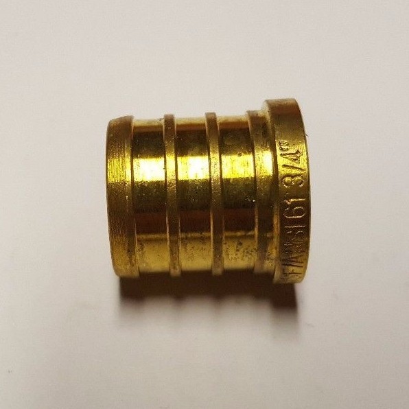 5 PIECES 3/4" PEX PLUG (END CAP) - BRASS CRIMP FITTINGS (LEAD-FREE) gallery