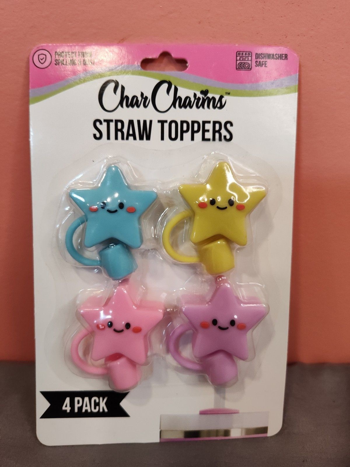 CharCharms Straw Toppers 4 Pack Stars gallery