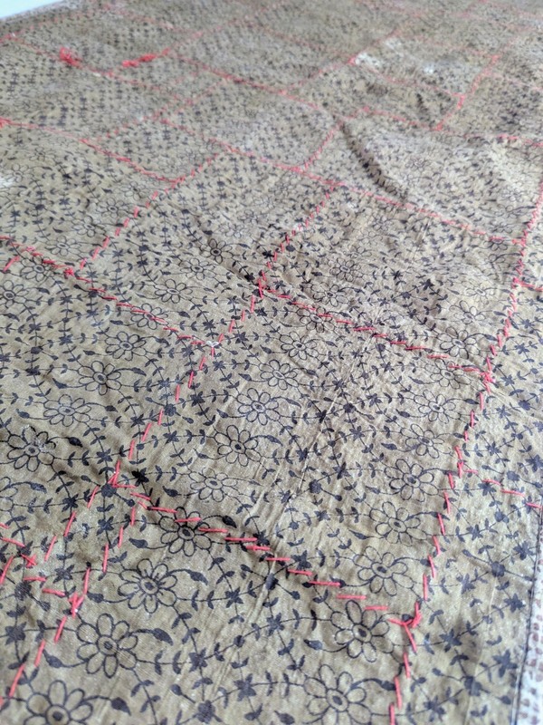 Vintage Indian Zari Beaded Patchwork Tapestry Embroidered Bohemian Wall Hanging gallery