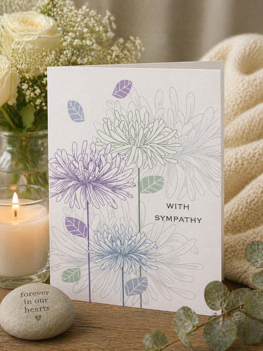 Sympathy Condolences Card Cherishing the Life of Someone Special gallery