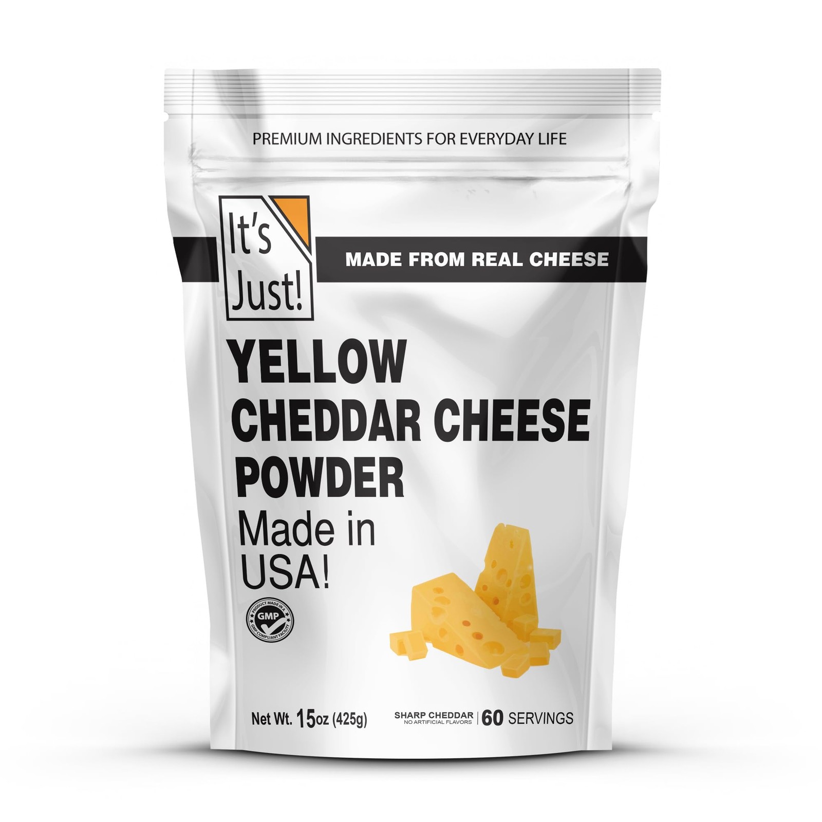 It's Just - Cheddar Cheese Powder, 15oz, Made with Real 15 Ounce (Pack of 1) gallery