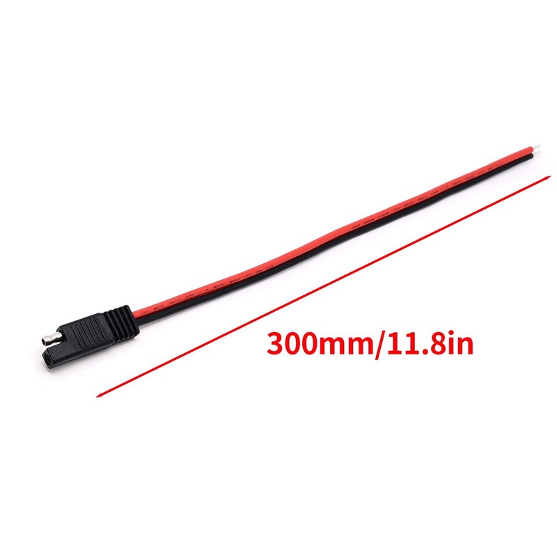 2 Pack SAE Connector Cable 14AWG 1Ft 2 Pin SAE Quick Connect Disconnect Plug gallery