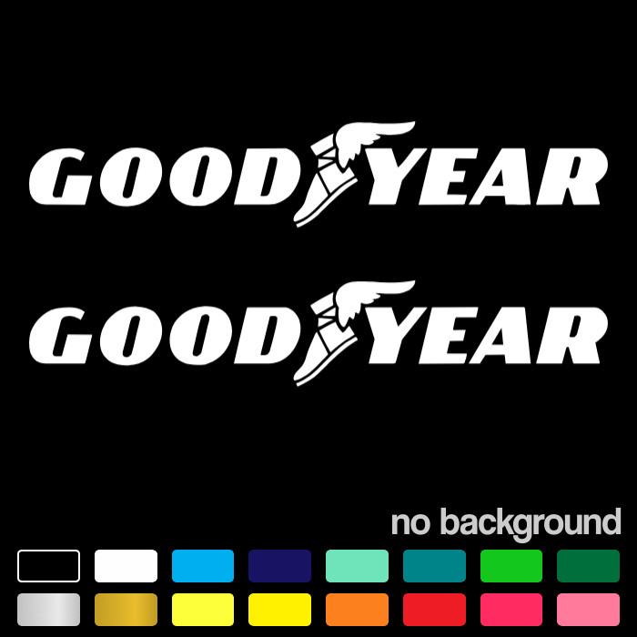 (2) Decal For Goodyear Racing Tire Logo Vinyl Sticker Car Truck Garage Tool Box gallery