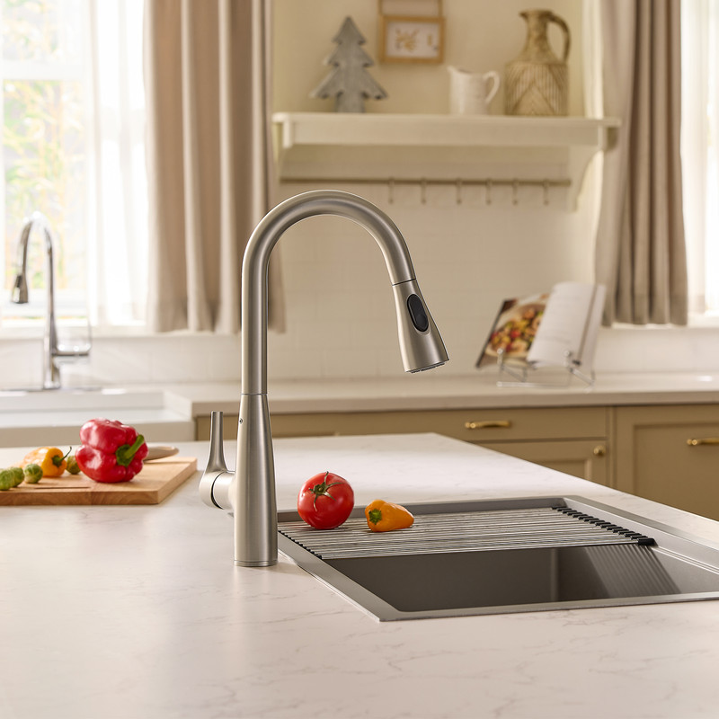 JOMOO 32" Drop-In Kitchen Sink Workstation 18-Gauge Brushed Stainless Steel Bowl gallery