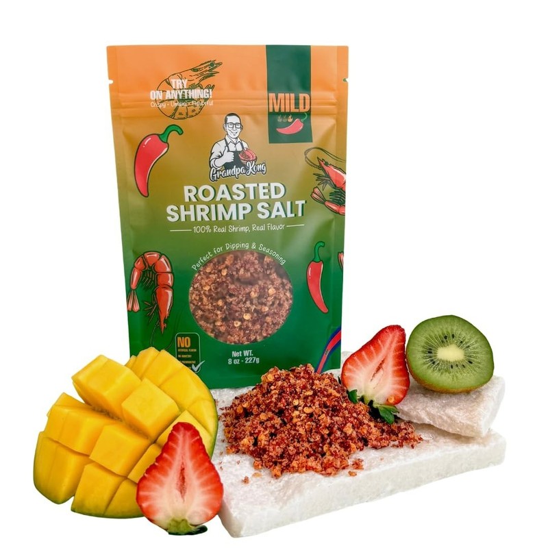 Mild Shrimp & Chili Salt - Elevate Dishes with Authentic Cambodian Crunch, 8 oz gallery