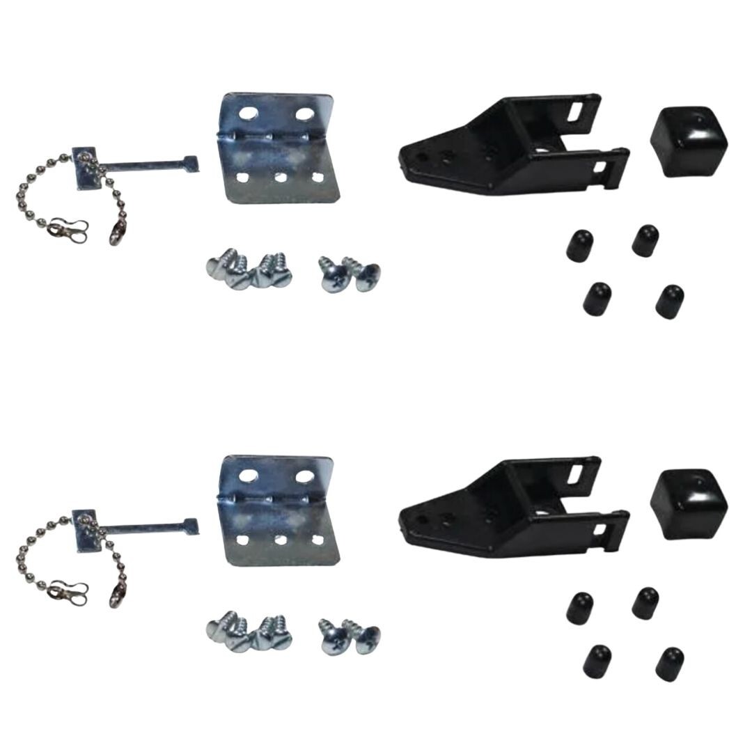 2 Pack Security Bar Mounting Hardware, Replacement Hardware Packs for Patio Door gallery
