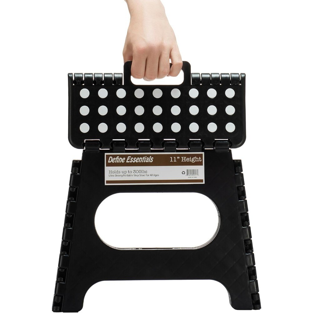 Folding Step Stool - 11" Hight - The Lightweight Step Stool is Sturdy Enough to gallery
