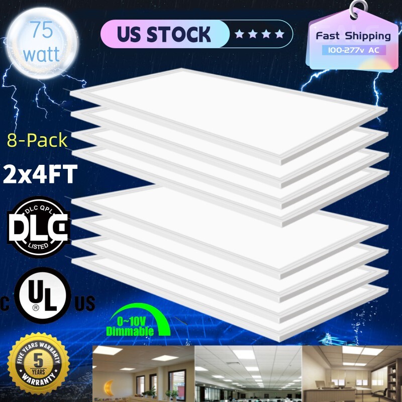 Indoor 24x48 LED Panel Light 2x4 Led Ceiling Panel Lights, 75 Watts 8400 Lumens gallery