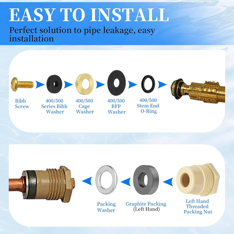 630-7755 Wall Hydrant Repair Kit Compatible with Prier Mansfield 300 400 500 gallery