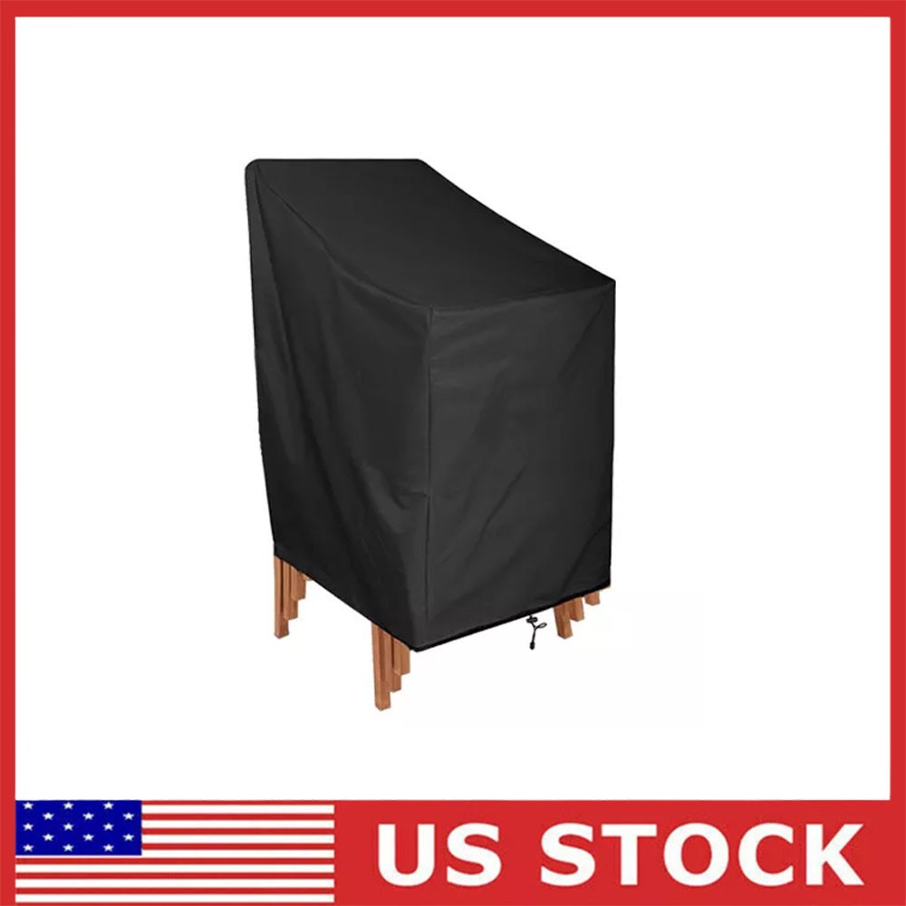 Stackable Patio Chair Cover Waterproof Outdoor Lawn Patio Garden Furniture Cover