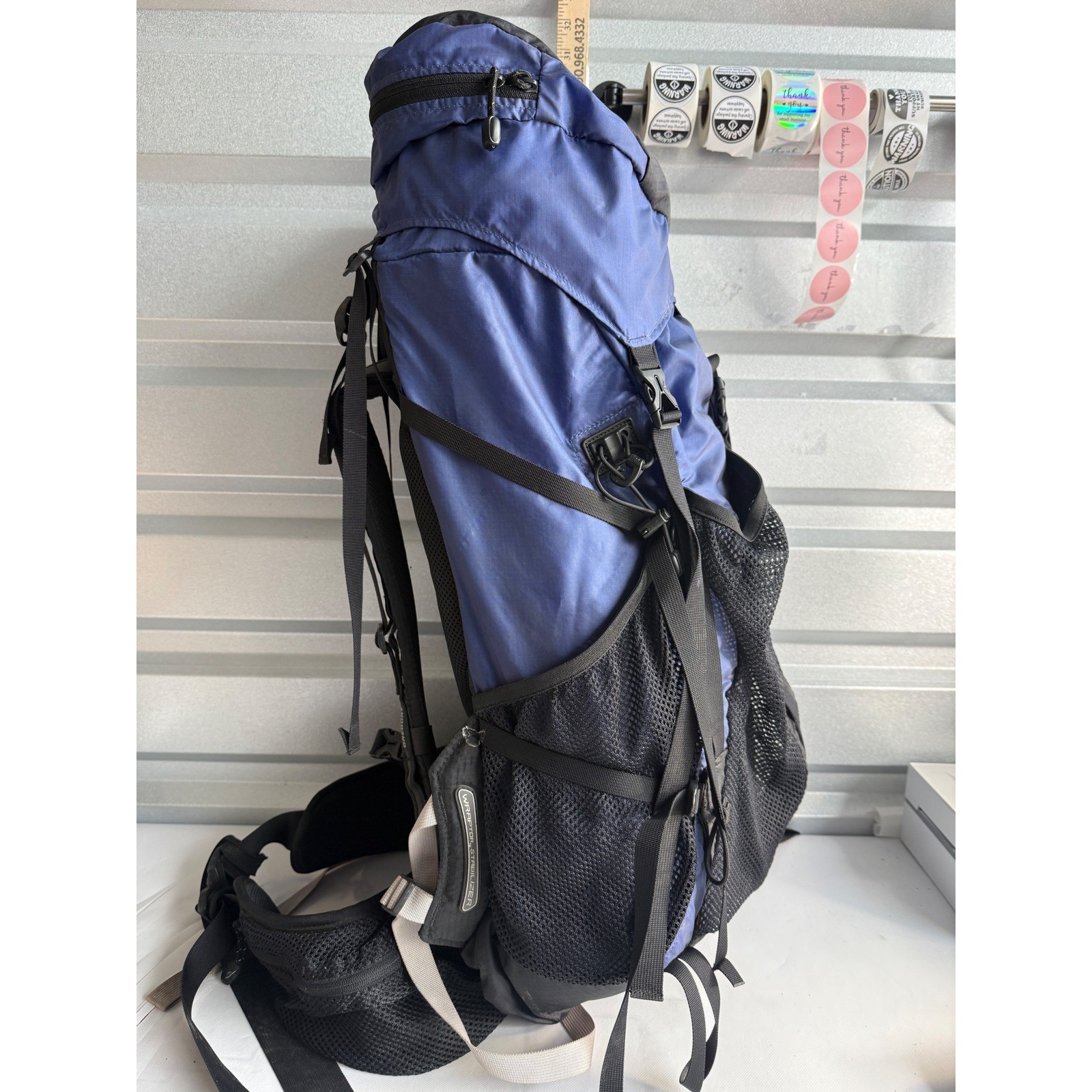 Gregory G-Pack Blue Black Internal Frame Technical Hiking Backpack Lightweight 4