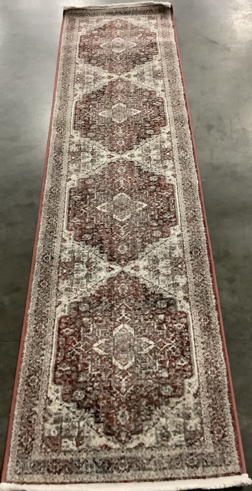 RED / IVORY 2'-0" x 8'-0" Back Stain Rug, Reduced Price 1172670173 HRT321Q-28 gallery
