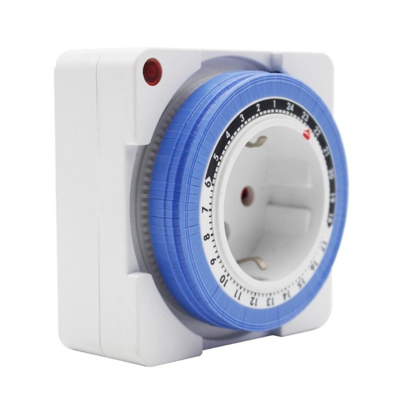 24Hours Timer Switch Plug in Mechanical Grounded Programmable Switch Socket gallery