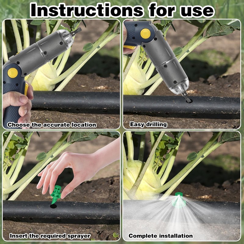 150Pcs Drip Irrigation Emitters, Micro Sprinkler Heads Misting Blue/green/red gallery