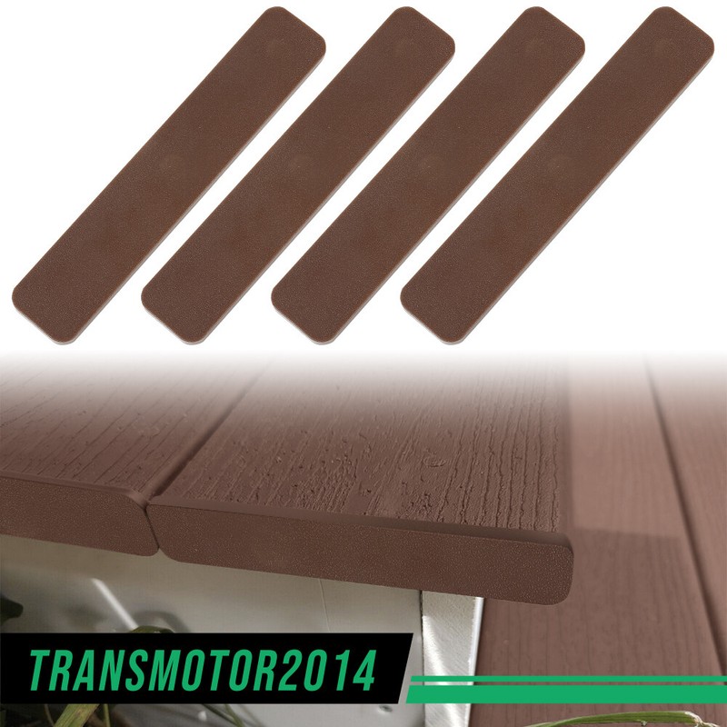 (4 pcs) 5.5” Plastic Decking boards End Cap Set Brown Fit For TREX gallery