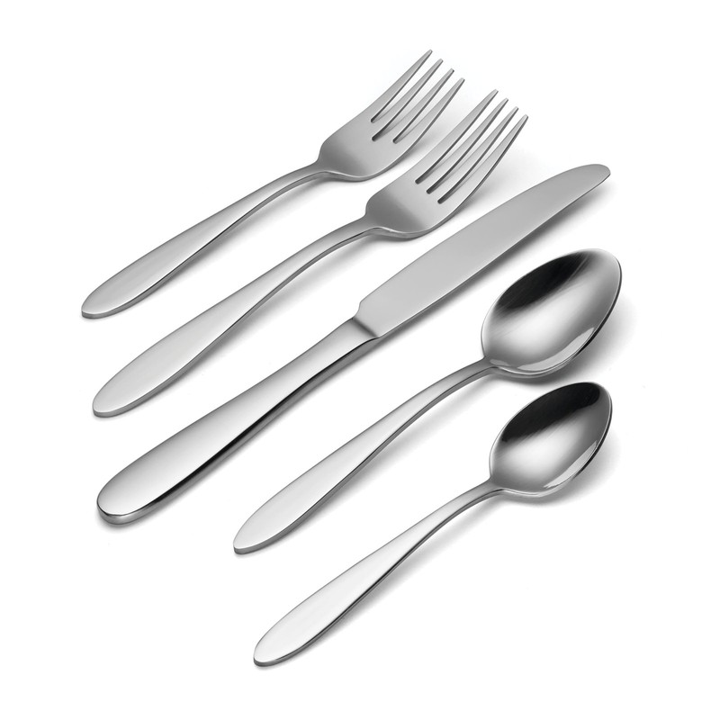 Oneida Mooncrest 65-Piece Flatware Set, Service for 12 Silver gallery