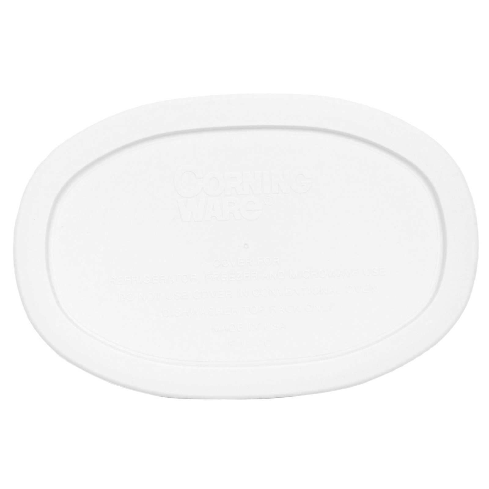 Corningware F-15-PC French White Oval Plastic Replacement Storage Lid (2-Pack) gallery