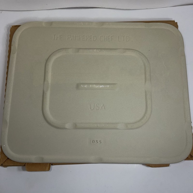 Pampered Chef 12"X15" Rectangular Baking Stone Bread Pizza Sheet Tray Dough Mat gallery