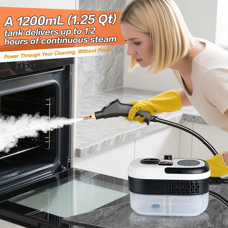 Remote Control Handheld Steam Cleaner 2500W High Pressure Steam Cleaning Machine gallery