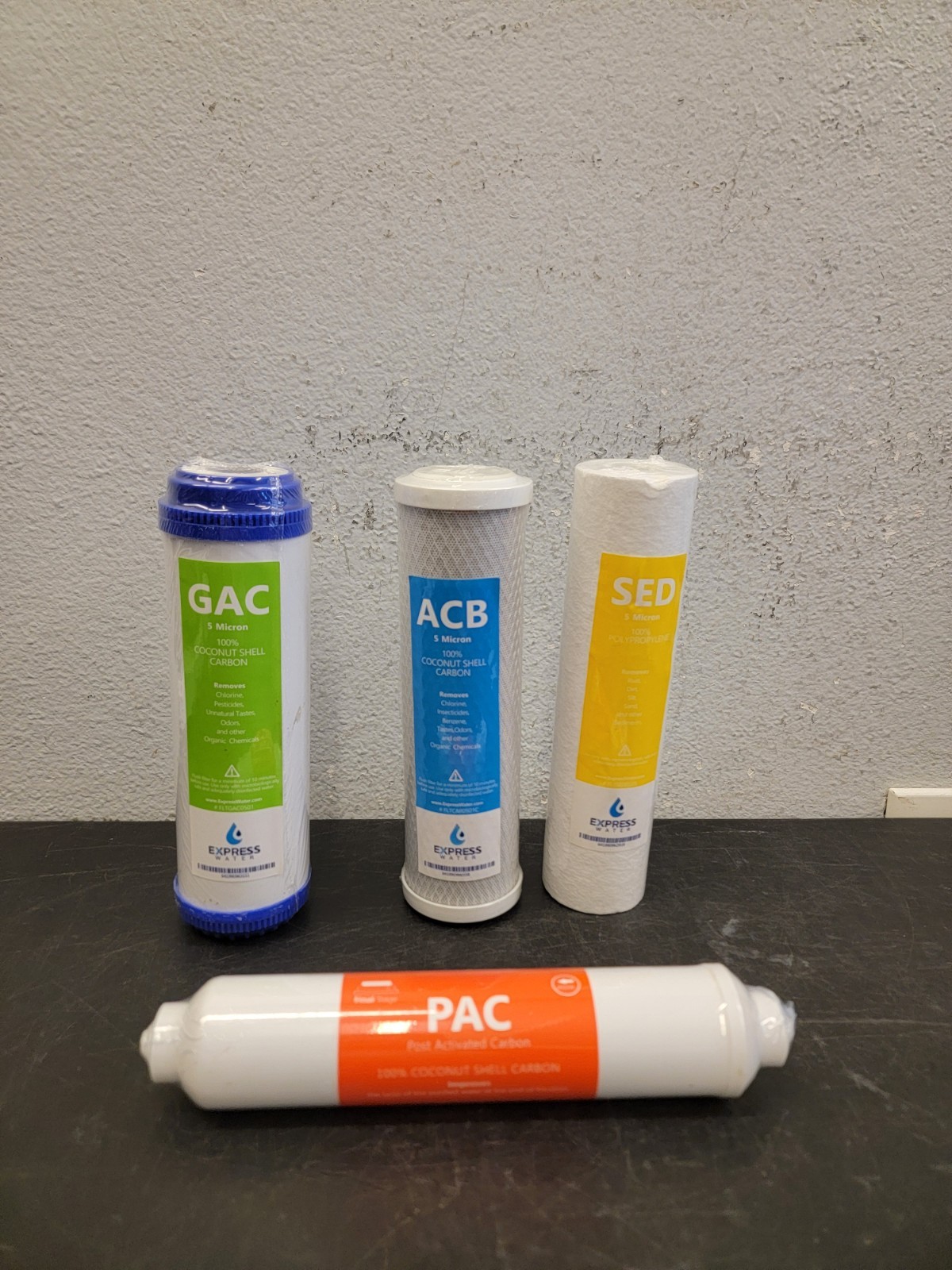 6 Months Alkaline Reverse Osmosis System Replacement Set 4 Filters 50 GPD gallery