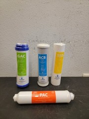6 Months Alkaline Reverse Osmosis System Replacement Set 4 Filters 50 GPD