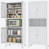 Elegro 69" Metal Storage Cabinet With 6-Tier For Kitchen,Dining Room,Livingroom gallery
