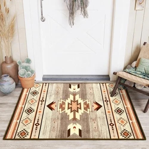 Western Entryway Rug 2x3, Non-Slip Small Area Rugs for Kitchen Entry Hallway gallery
