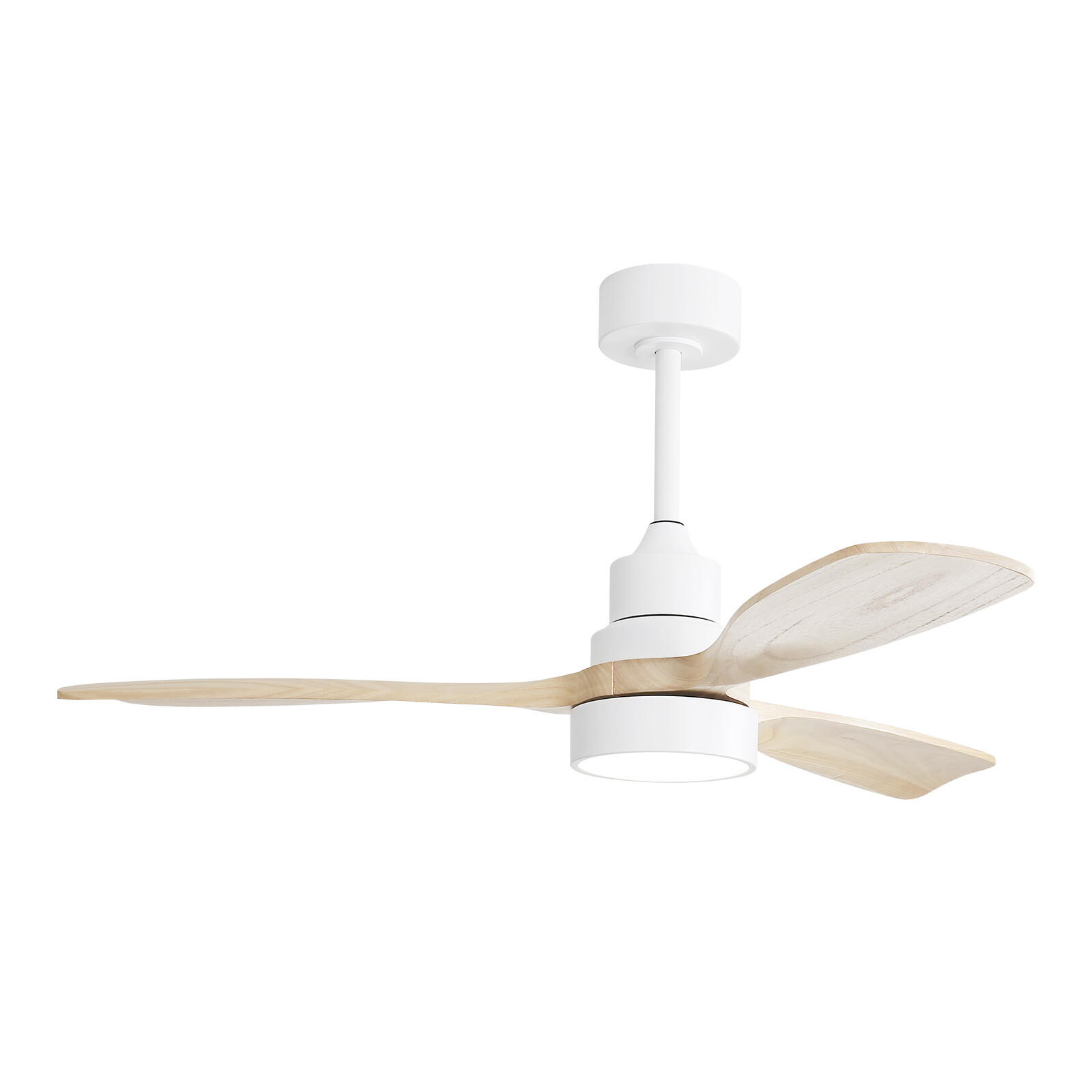 48" Modern Ceiling Fan w/Light and Remote Solid Wood Blades Noiseless Reversible gallery
