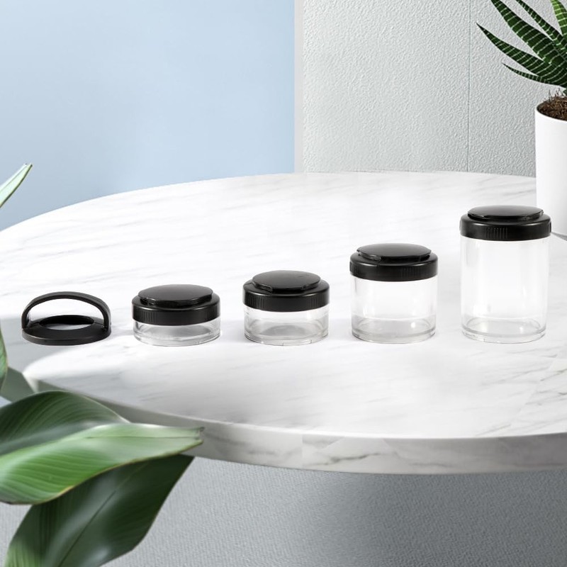Portable Travel Stackable Snack Containers, 4 Jar - 40cc,60cc,100cc,150cc Scale gallery