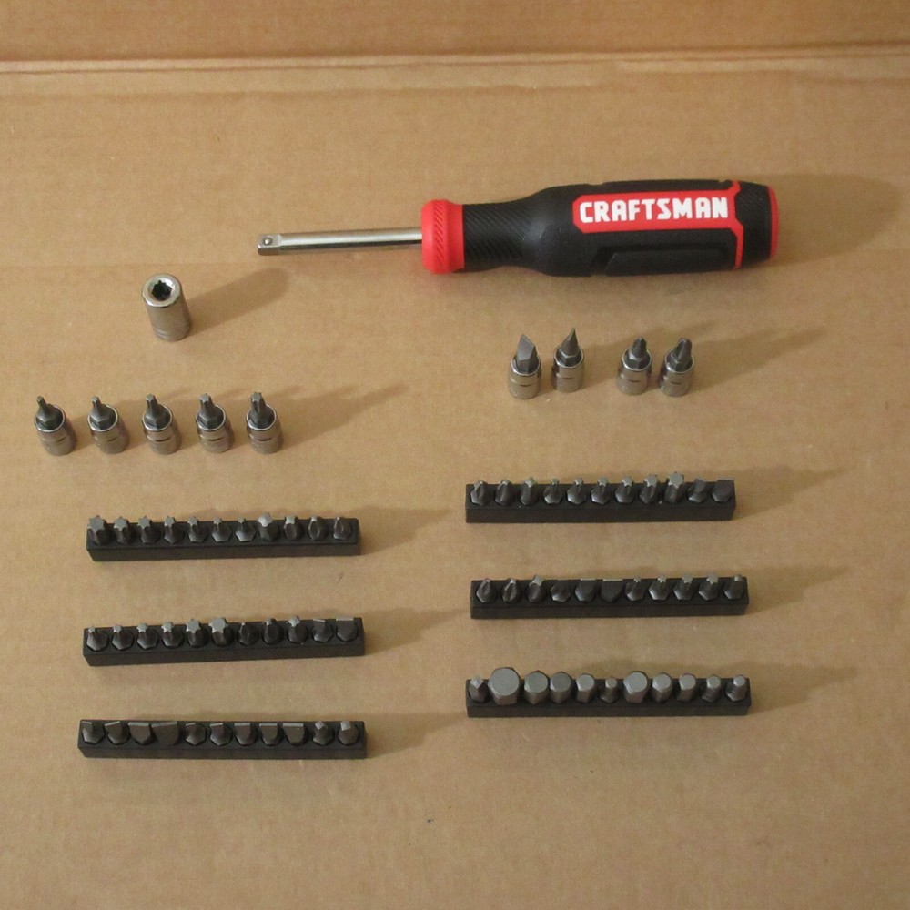 83p CRAFTSMAN 1/4-in Socket Hex Nut Driver Bits Adapter Flat Phillips Screw Torx