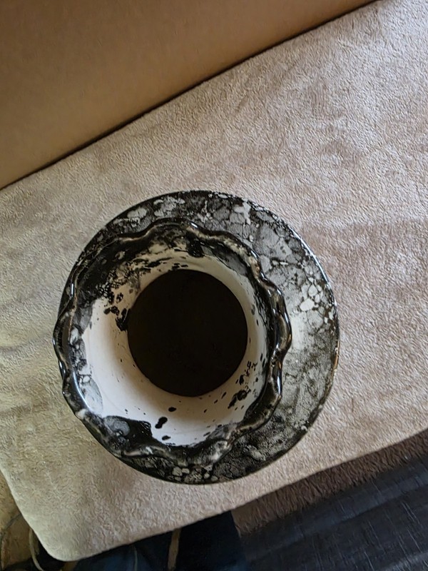 Essential Decor And Beyond Black And Gray Marbled Vase 13" High gallery