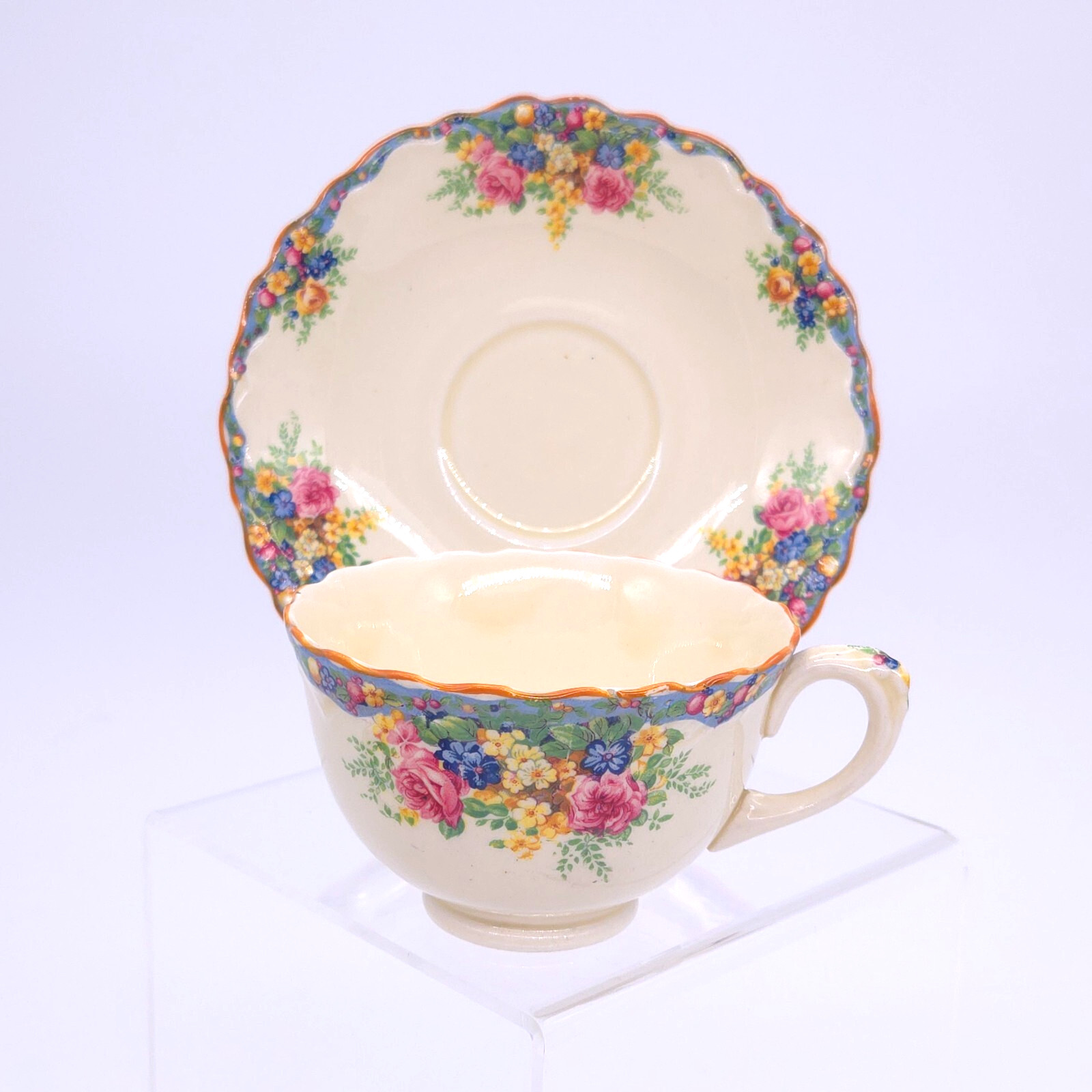 Old Hall Ivory Ware England "Pasadena" Dinnerware cups/saucers/plate $ PER PIECE gallery