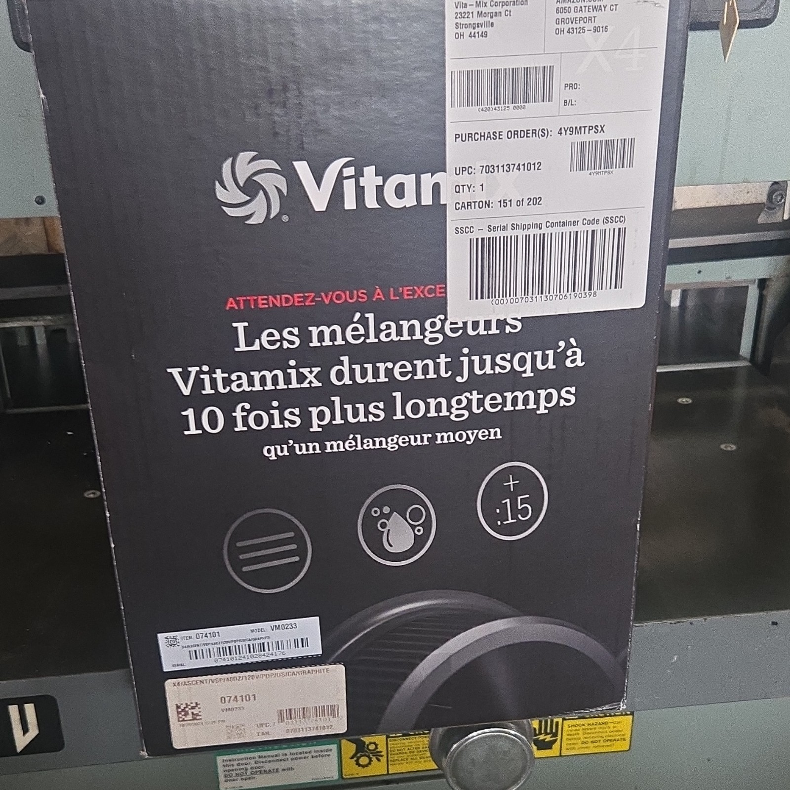 Vitamix Ascent Series X4 Countertop Blender 48 oz 1500W Graphite Variable gallery