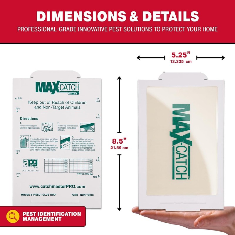 72 Count MAX-Catch Glue Board Traps for Mice & Insects Unscented gallery