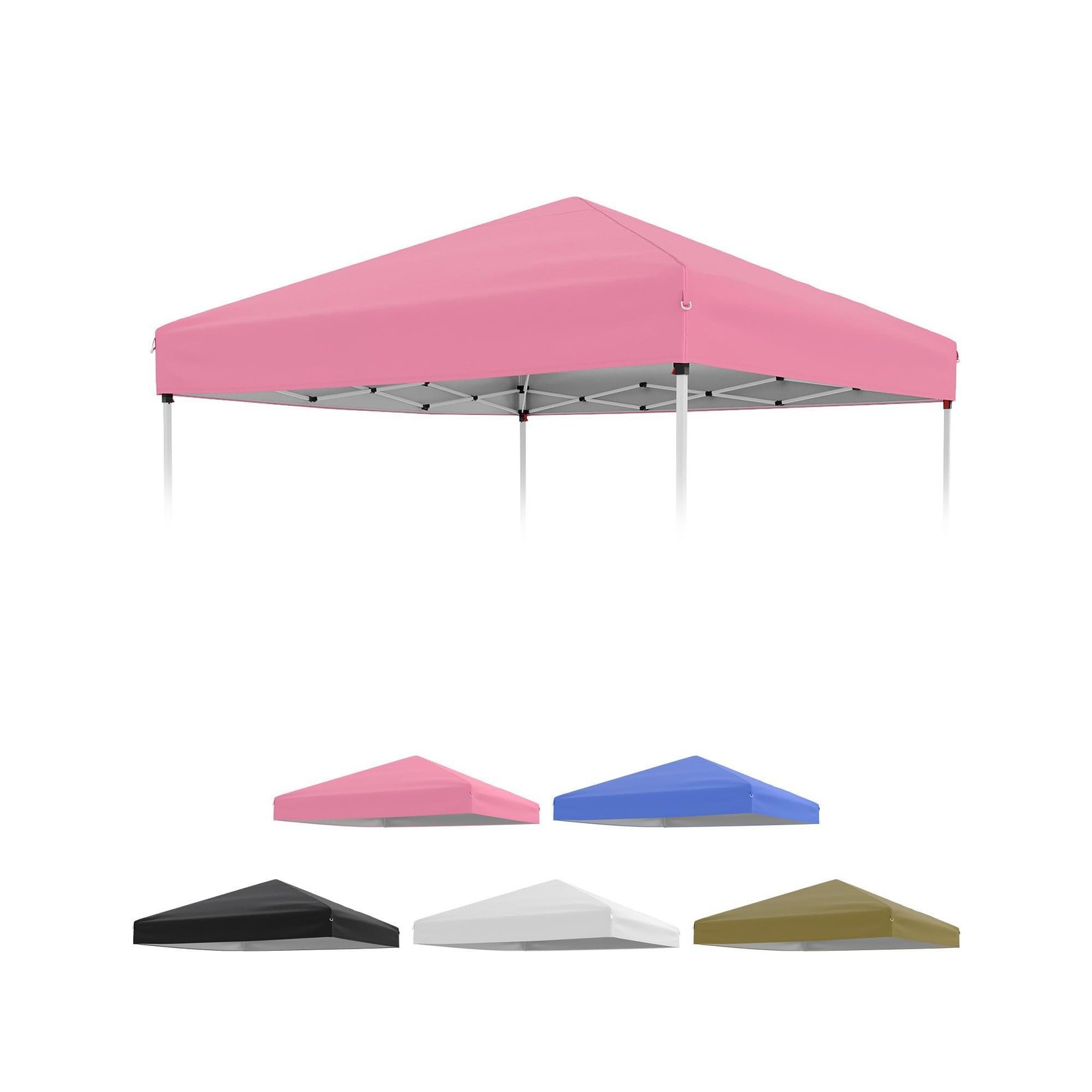 10x10ft Canopy Replacement Top with Silver Coated, Waterproof & UV Protection gallery