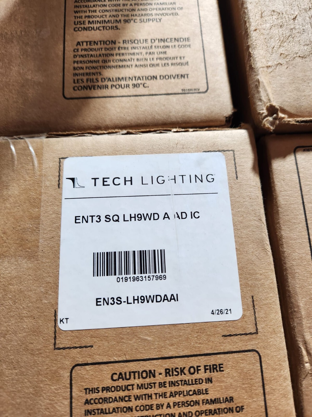 ELEMENT - Entra 3IN SQ Adjustable IC New Construction Housing EN3S-LH9WDAAI gallery