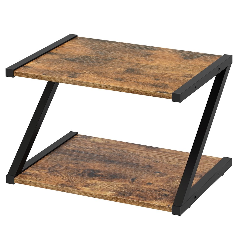 Desktop Printer Stand, 2-Tier Printer Table with Storage Shelf, Under Desk Pr...