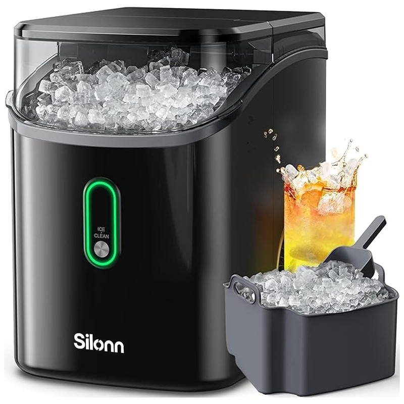Nugget Ice Maker Countertop, Pebble Ice Makers with Crushed Soft Chewable Ice, 3 gallery