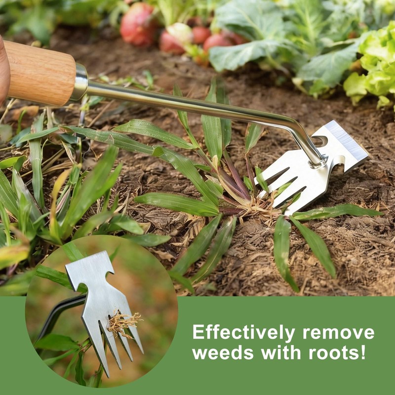 Orelex Weed Puller Tool, Pulling Weeding Garden Silver gallery