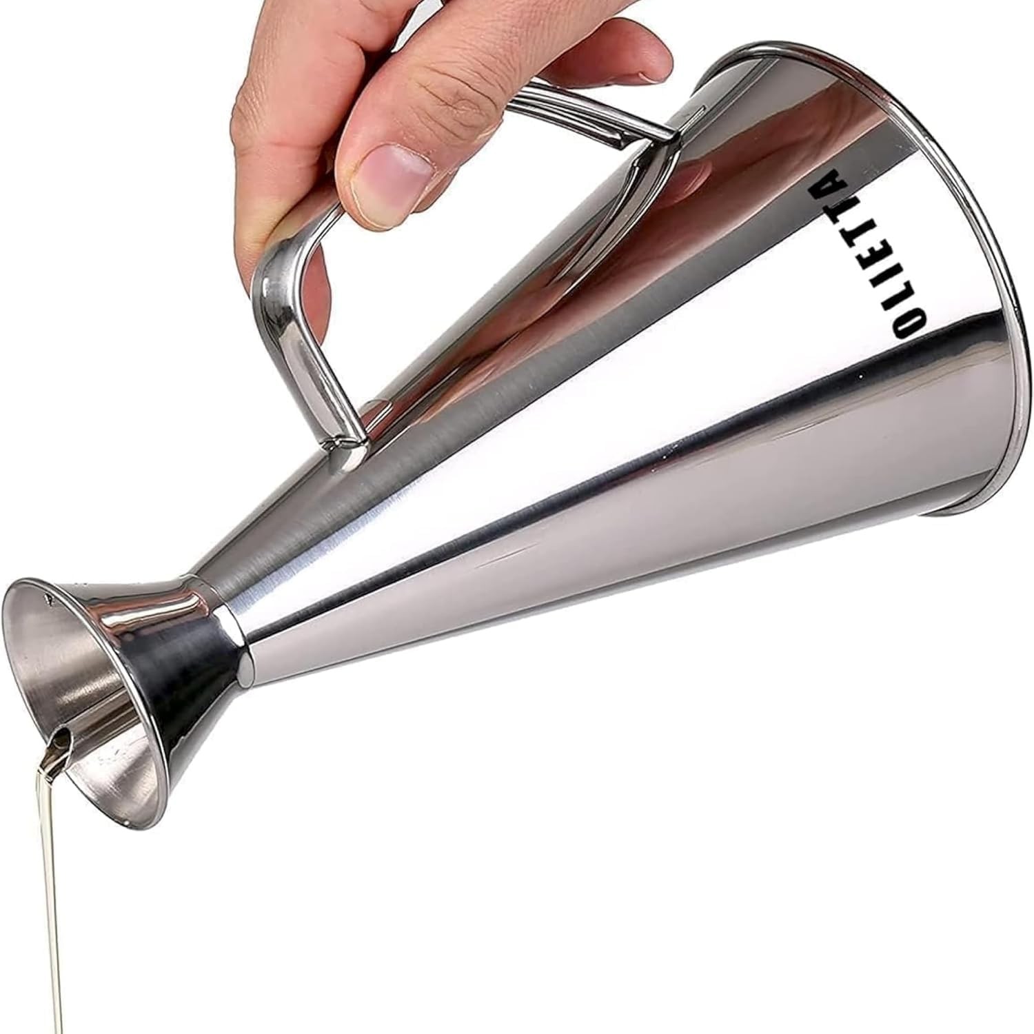 Stainless Steel Non Drip Leak Proof No Mess Olive Oil & Vinegar Pourer & Kitchen gallery