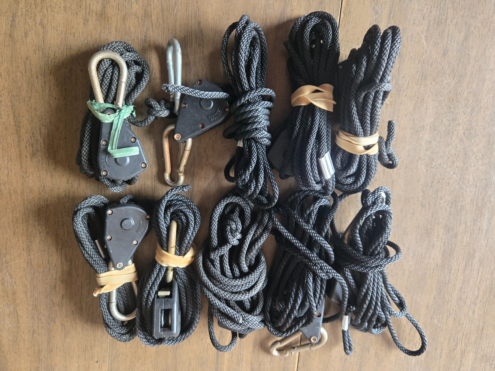 Adjustable Rope Hanger Rachet Pulley Light 1/8 Heavy Duty 75 lbs. Qty 9 gallery