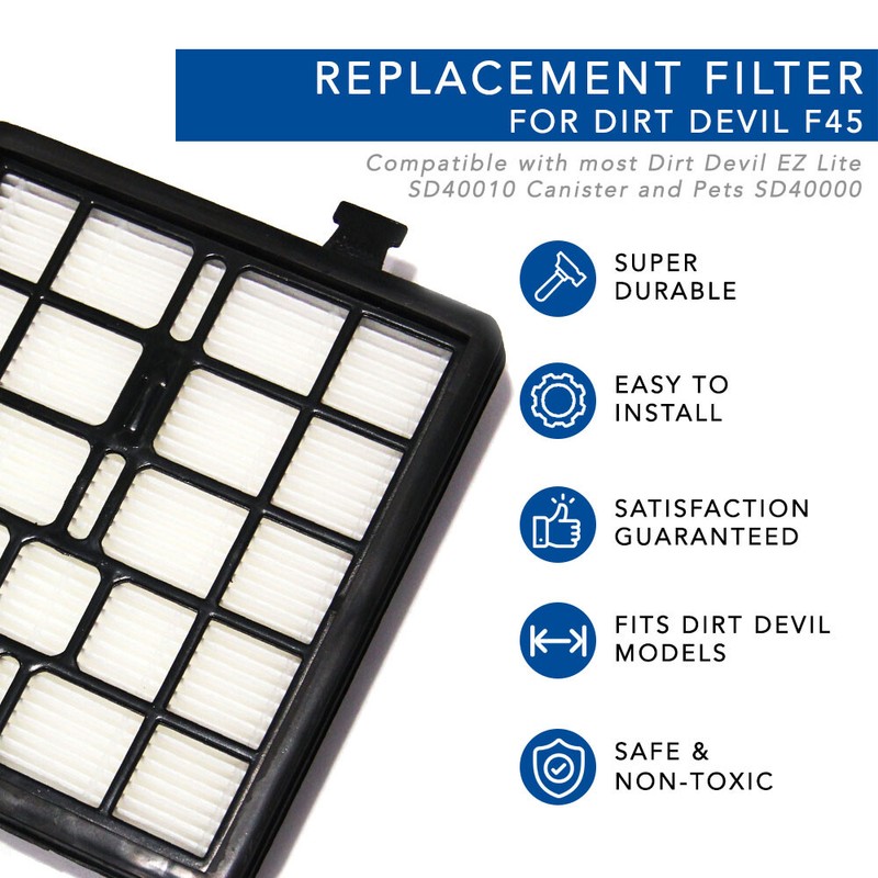 MaximalPower Filter F45 Replacement for Dirt Devil EZ Lite Canister #2KQ0107000 gallery