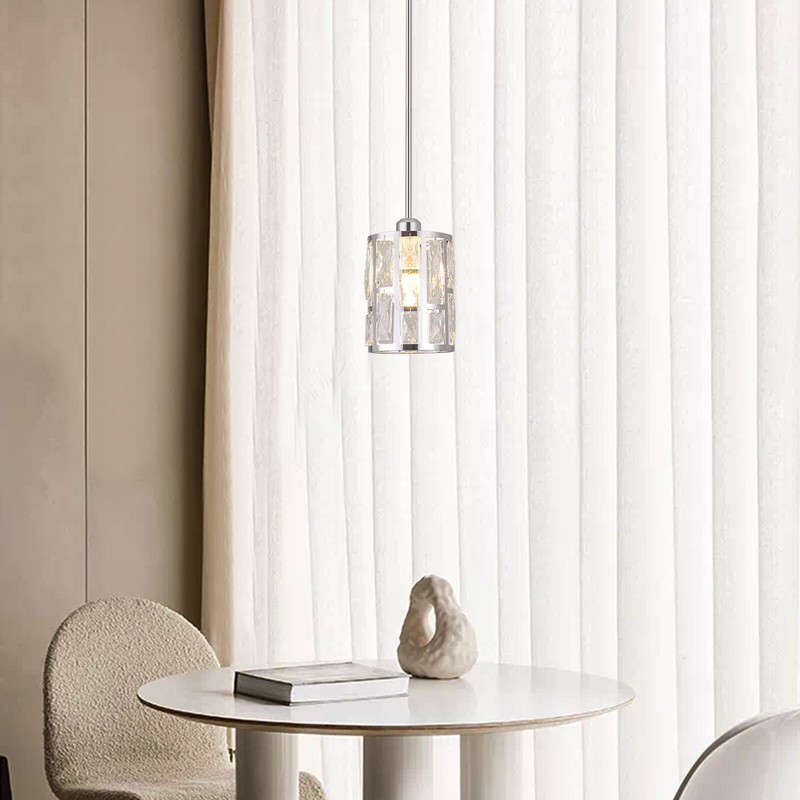 Ceiling-mounted Light, Adjustable Height, Modern Crystal Pendant Light Fixture? gallery