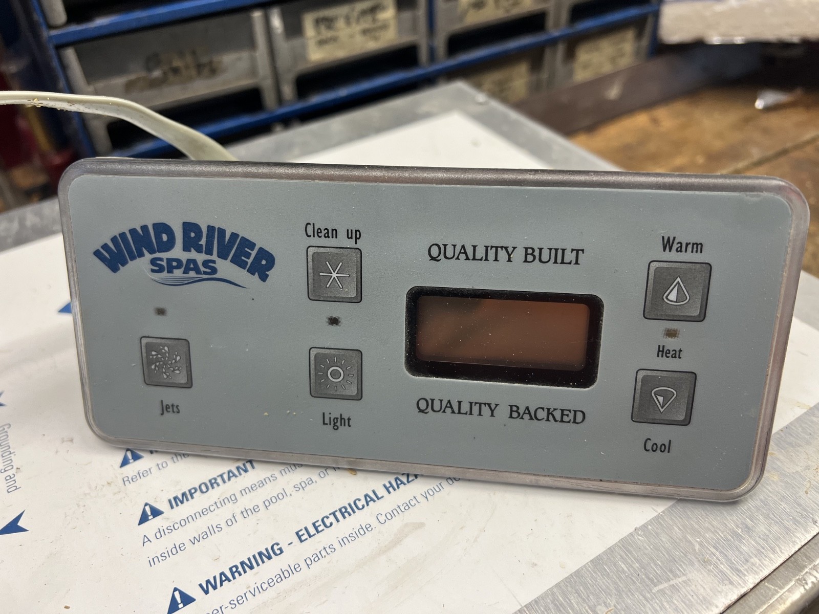 Wind river spa top panel control gallery