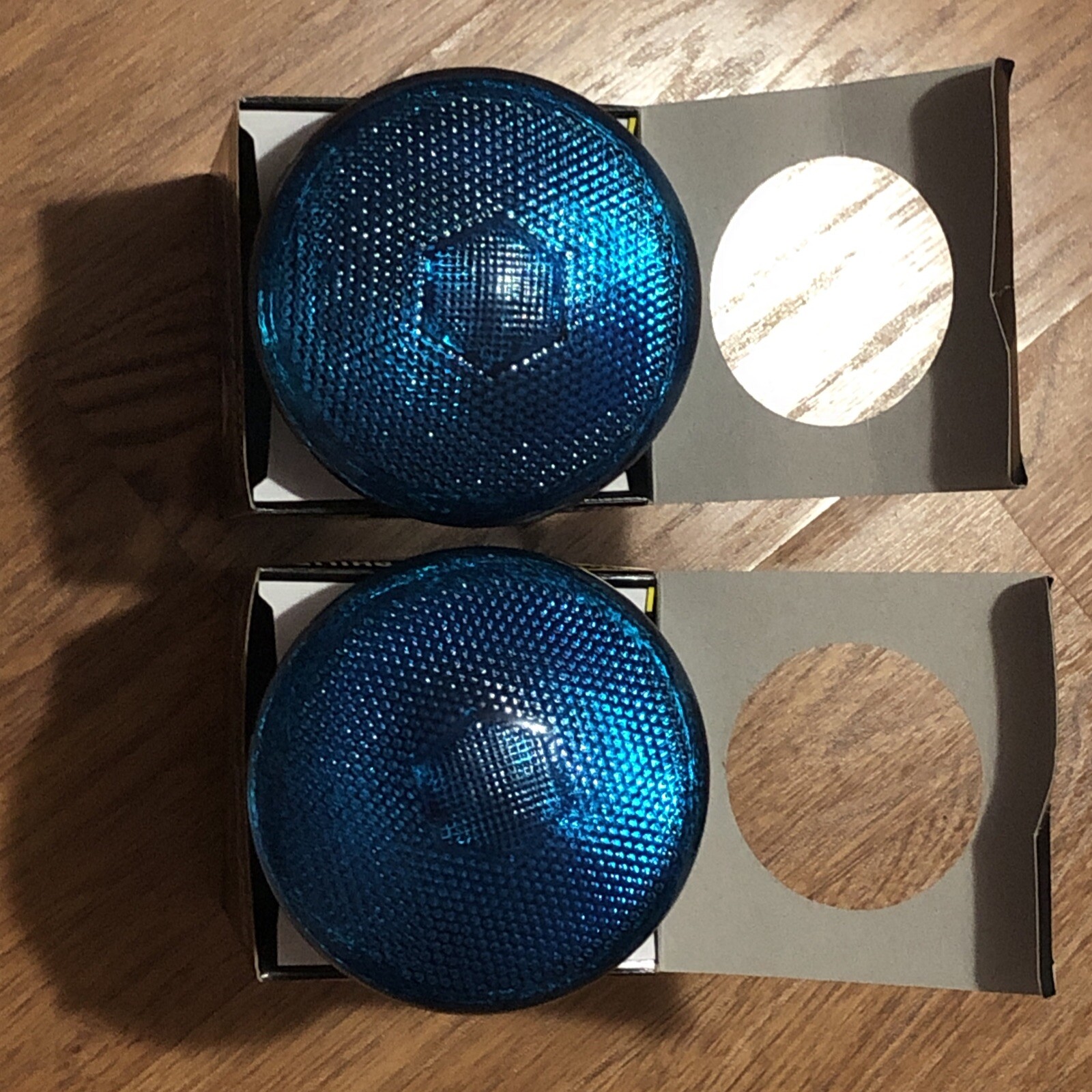 Philips Colortone Floodlight BLUE Set Of 2 - NOS Lightbulb - 4 3/4 Bulb - 100 W gallery