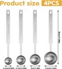4Pcs Long Handle Measuring Spoons Set, 7 Inches Stainless Steel Measuring... gallery